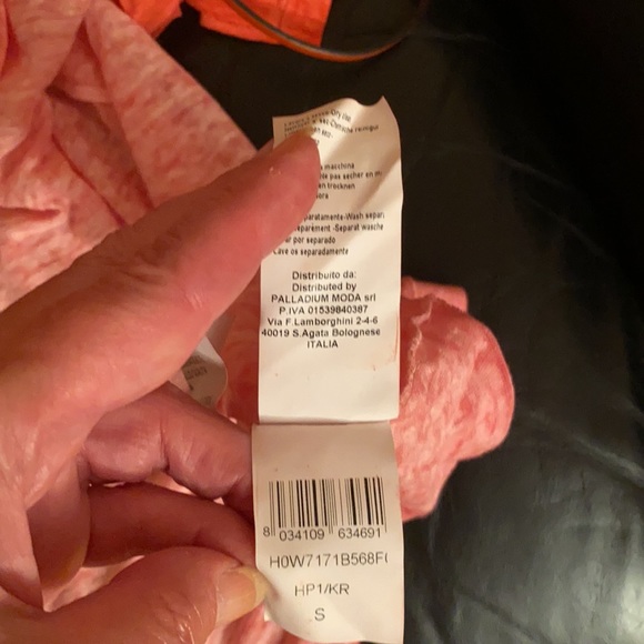 NWT 120% LINO TOP/blouse boat neck Sz S/6 - Picture 8 of 11